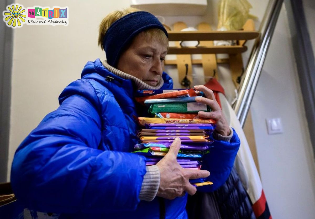 Csokoládé, tartós élelmiszer osztást tartottunk 600 családnak